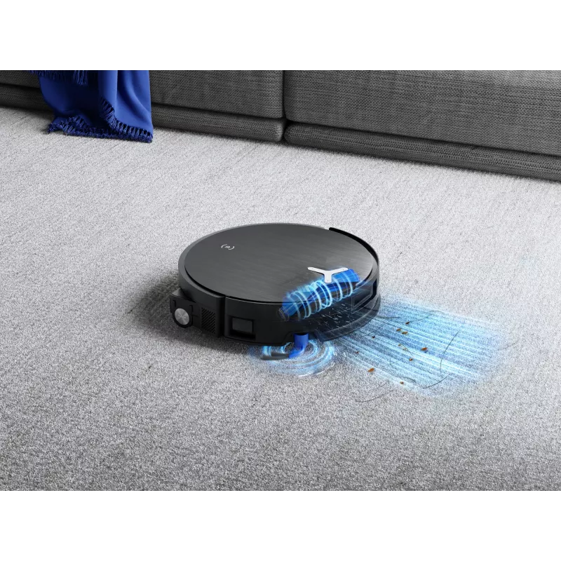 Robot vacuum cleaner Ecovacs Deebot X11 Pro Omni — must, Li‑Ion 6400 mAh, 206 min tööaeg, 0,22 L tolmumahuti, baasjaam 2,5 L