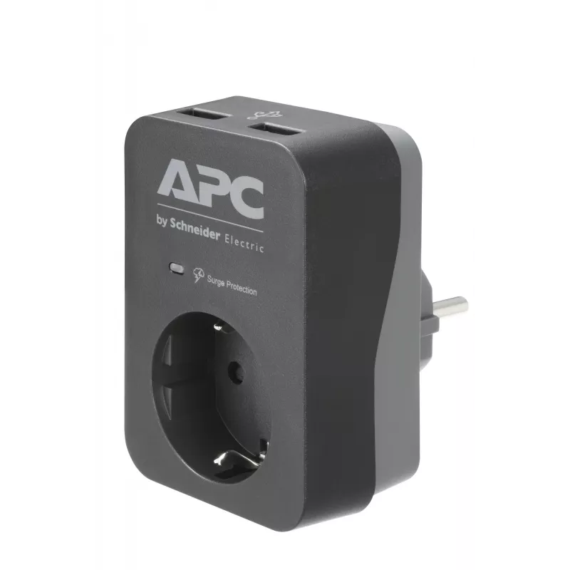 APC PME1WU2B-GR liigpingekaitse Must, Hall 1 vahelduvvoolupesa 230 V