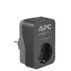 APC PME1WU2B-GR liigpingekaitse Must, Hall 1 vahelduvvoolupesa 230 V