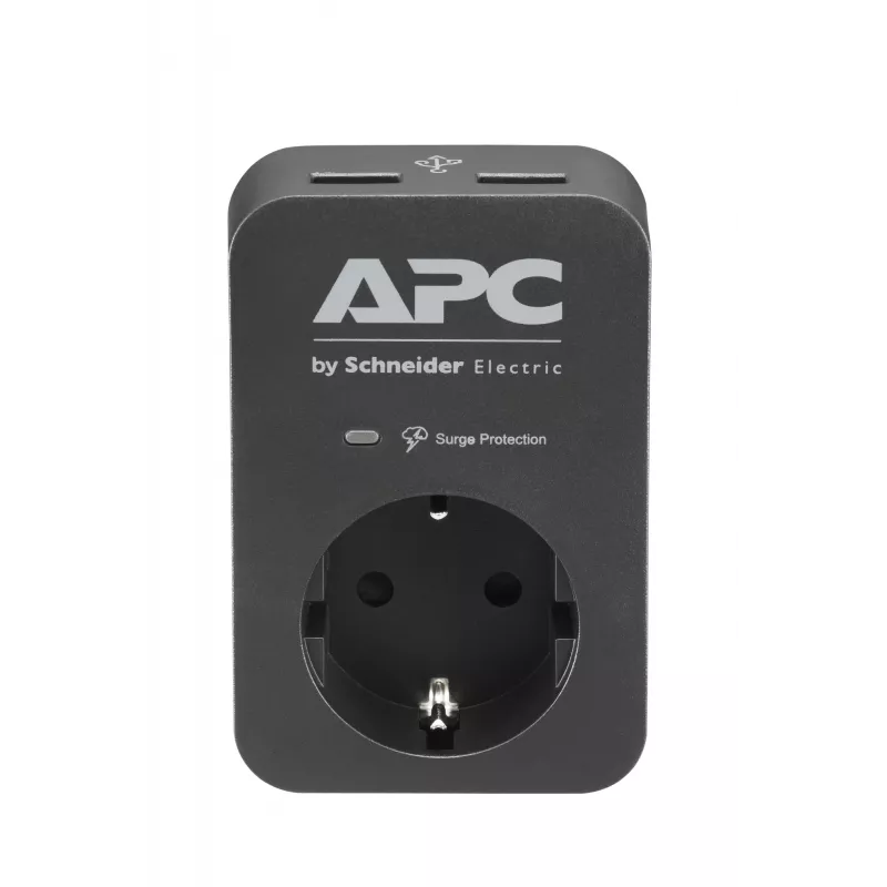 APC PME1WU2B-GR liigpingekaitse Must, Hall 1 vahelduvvoolupesa 230 V