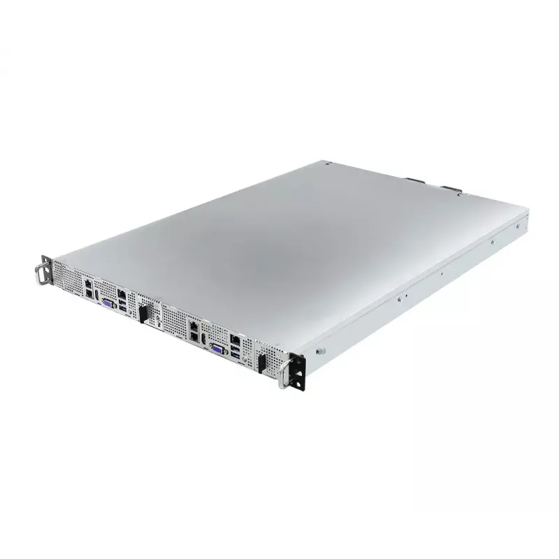 Server barebone ASRock 1U2N2G-AM5/2T — LGA 1718, DDR5 kuni 48 GB, 10Gb Ethernet, Aspeed AST2600, 1600 W PSU