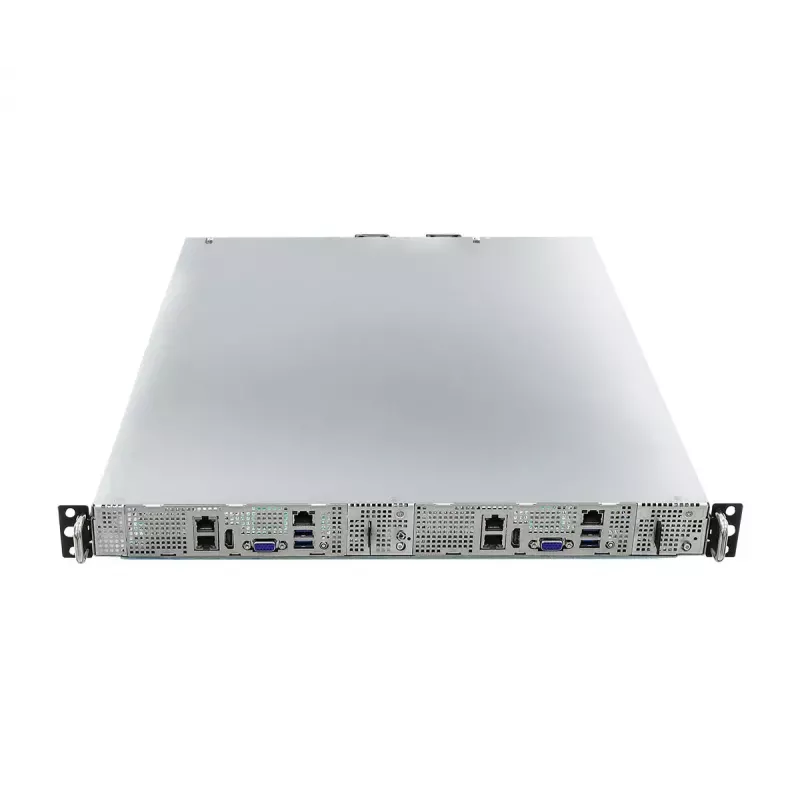 Server barebone ASRock 1U2N2G-AM5/2T — LGA 1718, DDR5 kuni 48 GB, 10Gb Ethernet, Aspeed AST2600, 1600 W PSU