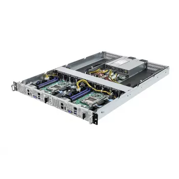Server barebone ASRock 1U2N2G-AM5/2T — LGA 1718, DDR5 kuni 48 GB, 10Gb Ethernet, Aspeed AST2600, 1600 W PSU
