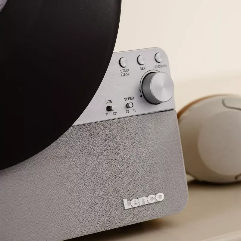 Rihmveoga audiopöördlauad Lenco LSA-071SI, täisautomaatne, hall, Bluetooth, 3,5 mm, 10 W