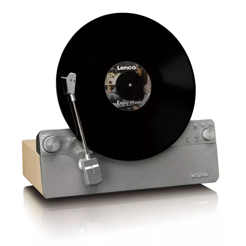 Rihmveoga audiopöördlauad Lenco LSA-071SI, täisautomaatne, hall, Bluetooth, 3,5 mm, 10 W