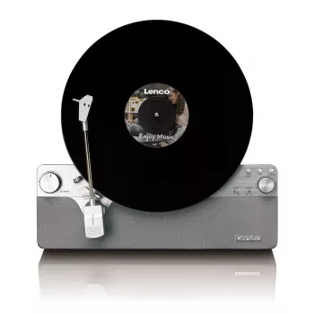 Rihmveoga audiopöördlauad Lenco LSA-071SI, täisautomaatne, hall, Bluetooth, 3,5 mm, 10 W