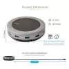 StarTech.com USB-C kõlaritefoni dokkimisjaam, mini kaasaskantav konverentsikõlar ja helidokk, USB-C VGA/4K HDMI-le, 2x USB-A jaotur, mikrofon/kõlar, Teams/Zoom/tarkvaratelefoni kõlaritefon