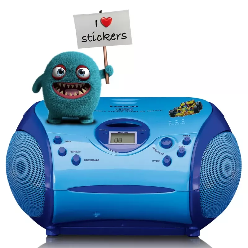 Kaasaskantav raadio Lenco SCD-24BU Kids FM 4W 60dB