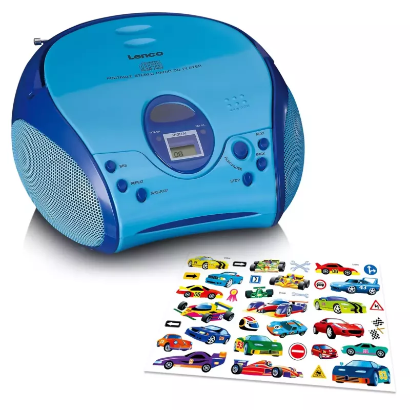 Kaasaskantav raadio Lenco SCD-24BU Kids FM 4W 60dB