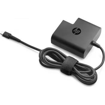 HP USB-C reisitoiteadapter 65 W – kompaktne siseruumide laadija must, 74×74×28,5 mm