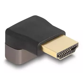 DeLOCK HDMI adapter isane emasele 90° ülespoole nurga all 8K 60 Hz hall metallist