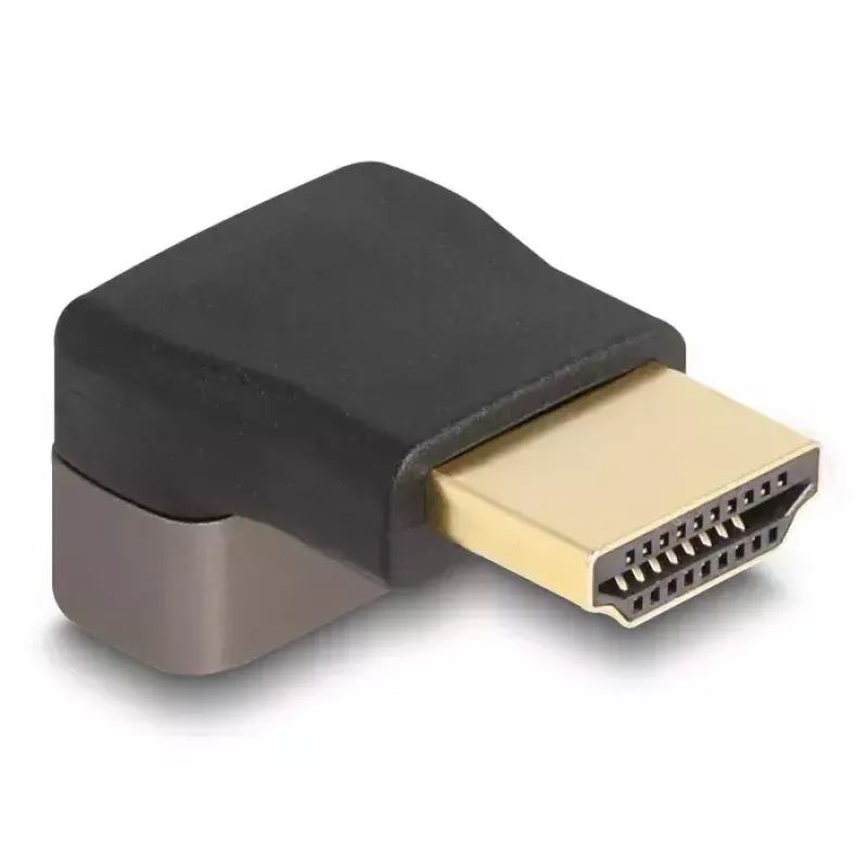 DeLOCK HDMI adapter isane emasele 90° ülespoole nurga all 8K 60 Hz hall metallist