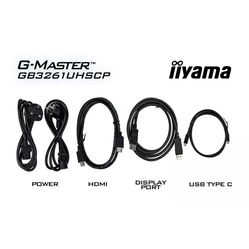 iiyama G-MASTER GB3261UHSCP-B1 arvutimonitor 80 cm (31.5 tolli) 3840 x 2160 pikslit 4K Ultra HD LED must