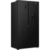 Gorenje Side by Side külmkapp NRS917E41BXWD, eraldiseisev, Ameerika tüüpi uks, must, 2 ust, puutetundlik, LED
