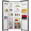 Gorenje Side by Side külmkapp NRS917E41BXWD, eraldiseisev, Ameerika tüüpi uks, must, 2 ust, puutetundlik, LED