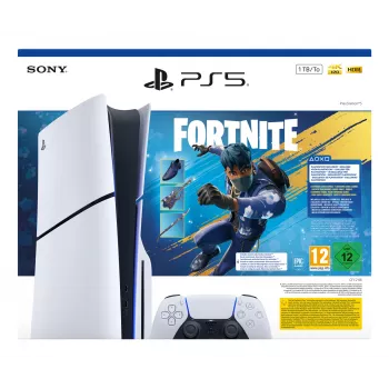 Sony PlayStation 5 - Fortnite Flowering Chaos Bundle 1 TB Wi-Fi Must, Valge