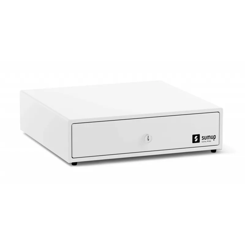 Sularahasahtel SumUp Cash Drawer — plastist ja terasest korpus, valge, 330×340×100 mm, 5 kg