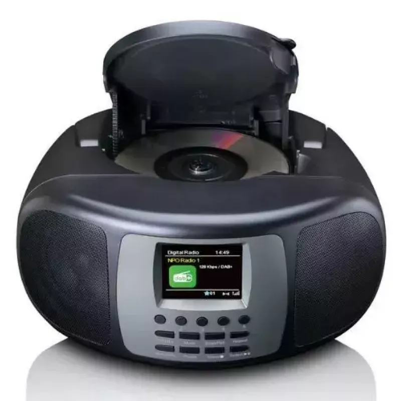 Portable DAB+/FM radio Lenco SCD-860 with Bluetooth, CD player, 2.4 inch TFT display, 2×2W, AUX, aku/mains