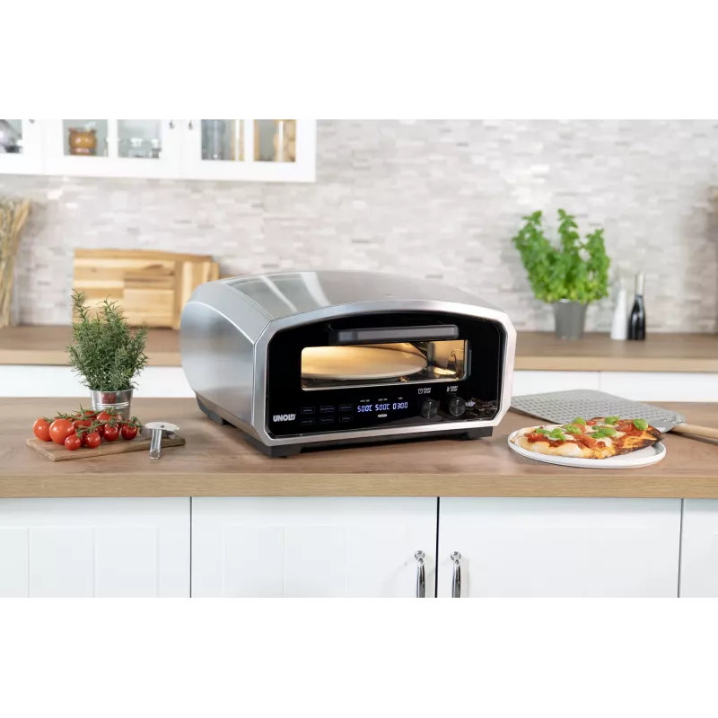 Unold Pizzaofen Enzo 68916 pitsavalmistaja/ahi 1 pitsa(t) 2100 W Roostevaba teras