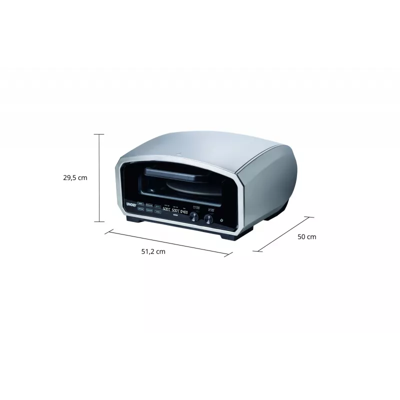 Unold Pizzaofen Enzo 68916 pitsavalmistaja/ahi 1 pitsa(t) 2100 W Roostevaba teras