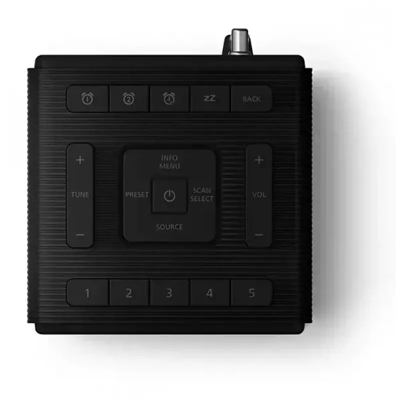 Digitaalne äratuskell Philips TAR5100/10 must 12/24h LCD Bluetooth