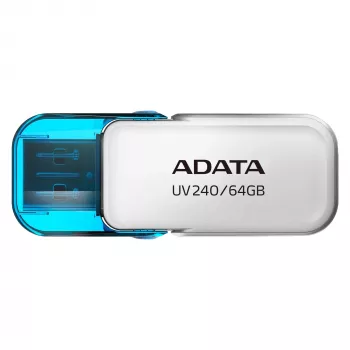 ADATA UV240 USB-mälupulk 64 GB USB Type-A 2.0 Sinine, Valge