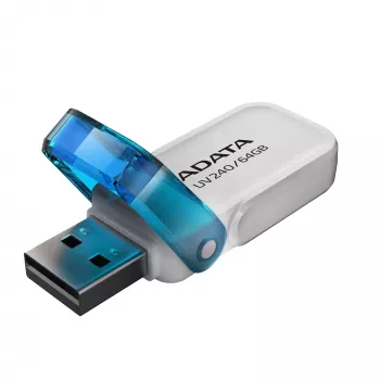 ADATA UV240 USB-mälupulk 64 GB USB Type-A 2.0 Sinine, Valge