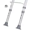 Seinale kinnitatav kokkupandav dušitool ActionMed KP600AM — valge, ergonoomiline iste, reguleeritavad libisemiskindlad jalad, 3 kg