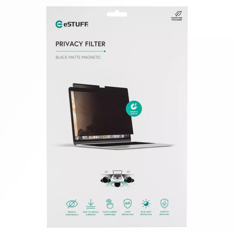 eSTUFF GLBMMB14 ekraani privaatsusfilter 36,1 cm (14,2 tolli) sülearvuti raamita ekraani privaatsusfilter