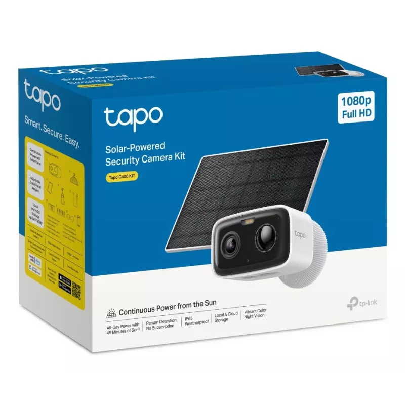 TP-Link Tapo C400 KIT Box IP-turvakaamera Välitingimustesse 1920 x 1080 pikslit Seinale