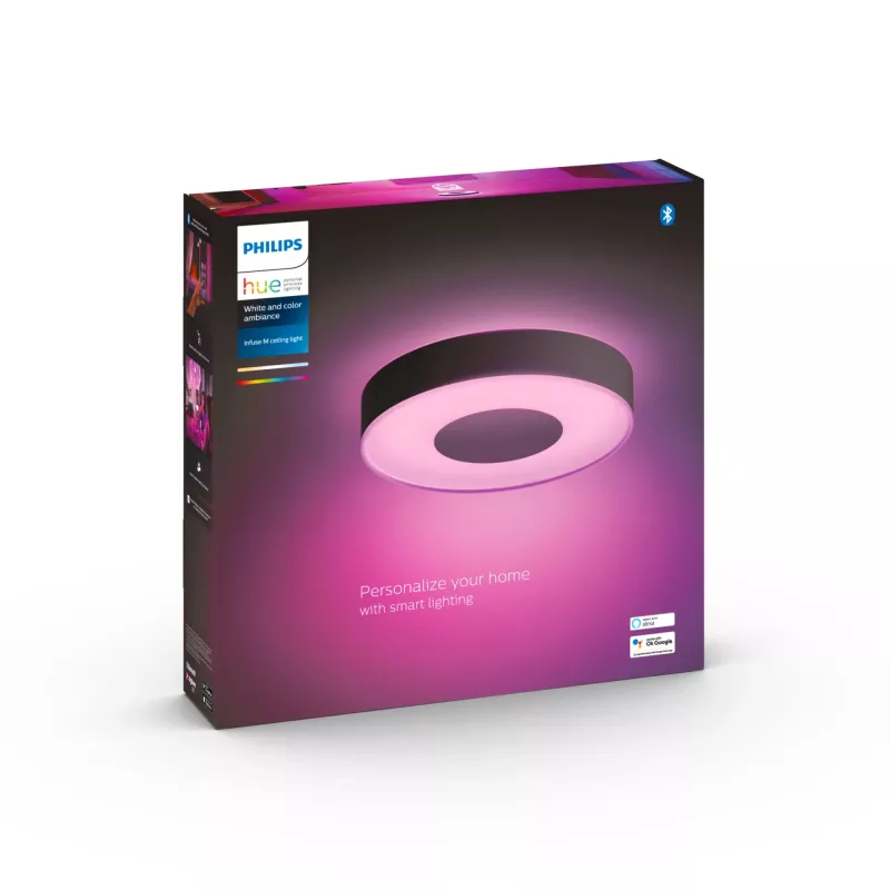 Nutikas laelamp Philips Hue Infuse Must Bluetooth LED, Ø 381 mm, H 86 mm