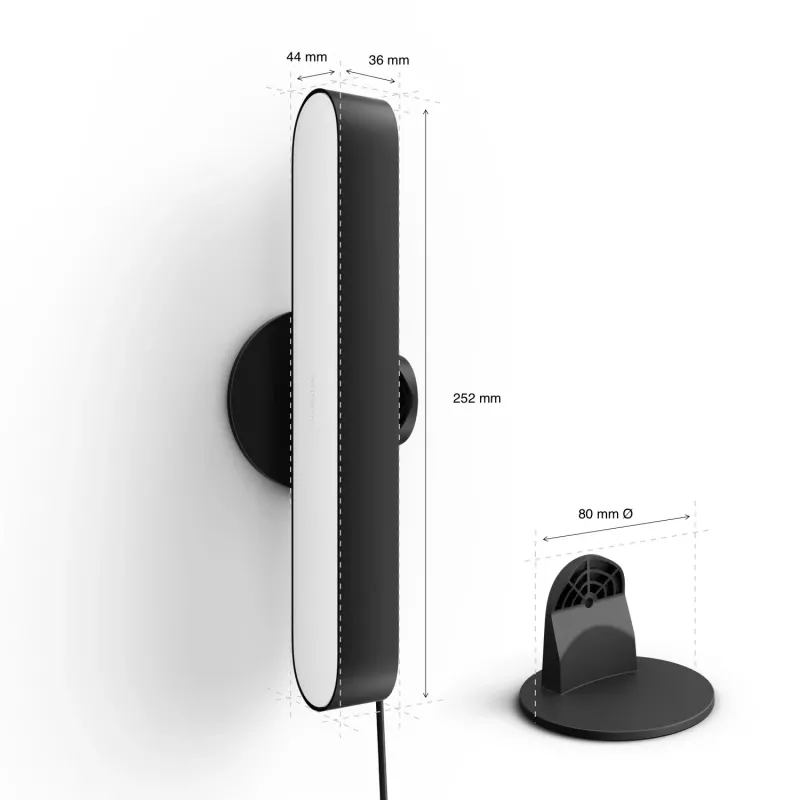 Philips Hue Play light bars starter kit — 2 Play light bars + Hue Bridge Pro, Bluetooth, must, Type C pistik