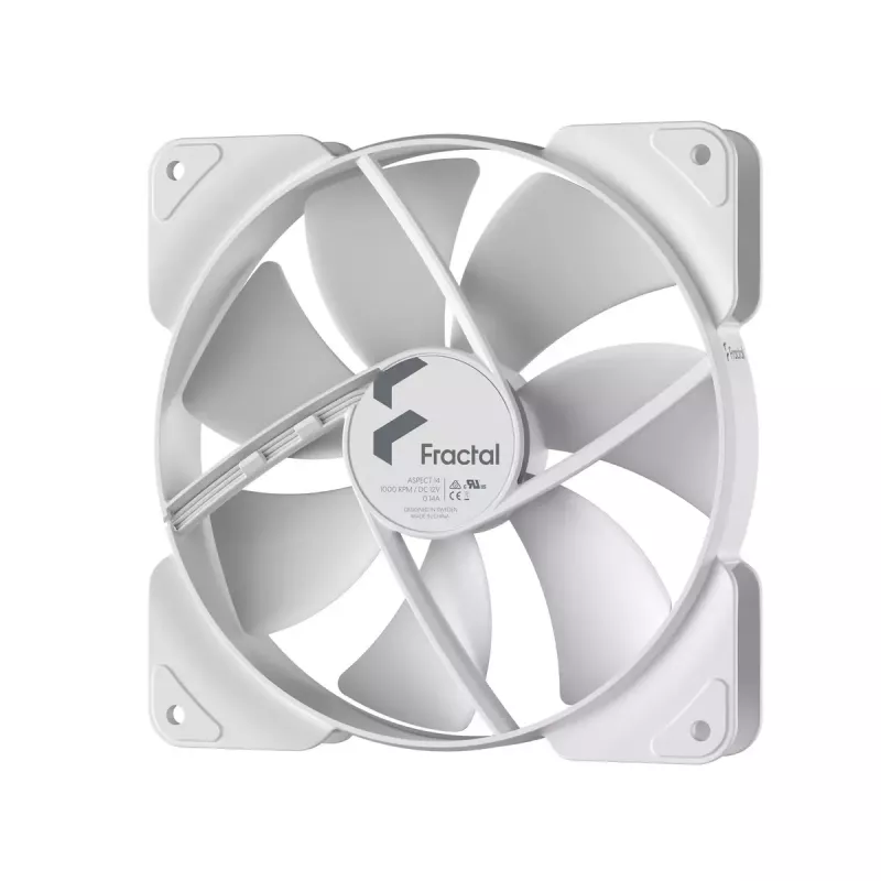 Arvutikorpuse ventilaator Fractal Design Aspect 14 cm (140 mm) Valge, 12 V, 1000 RPM