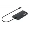 Manhattan USB-C dokk/jaotur kaardilugejaga, pordid (x5): Ethernet, USB-A (3) ja USB-C, 5 Gbps (USB 3.2 Gen1 ehk USB 3.0), toiteedastusega (100 W) USB-C porti (märkus: vaja on täiendavat USB-C seinlaadijat ja USB-C kaablit), universaalne kõigile seadmetele, alumiinium