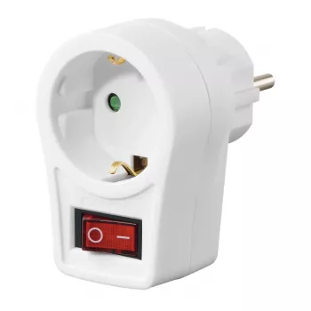 Hama 00223212 toitepistiku adapter Type F valge