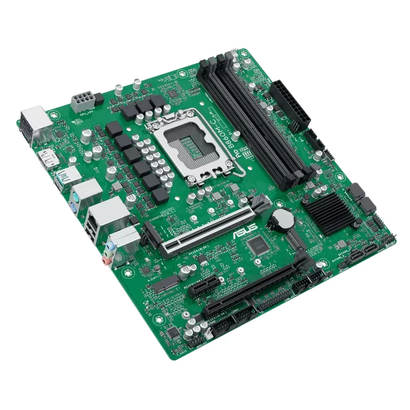 Emaplaat ASUS PRO B860M-C-CSM — Intel B860, LGA 1851 (Socket V1), Micro ATX, 4× DIMM DDR5, 256 GB max