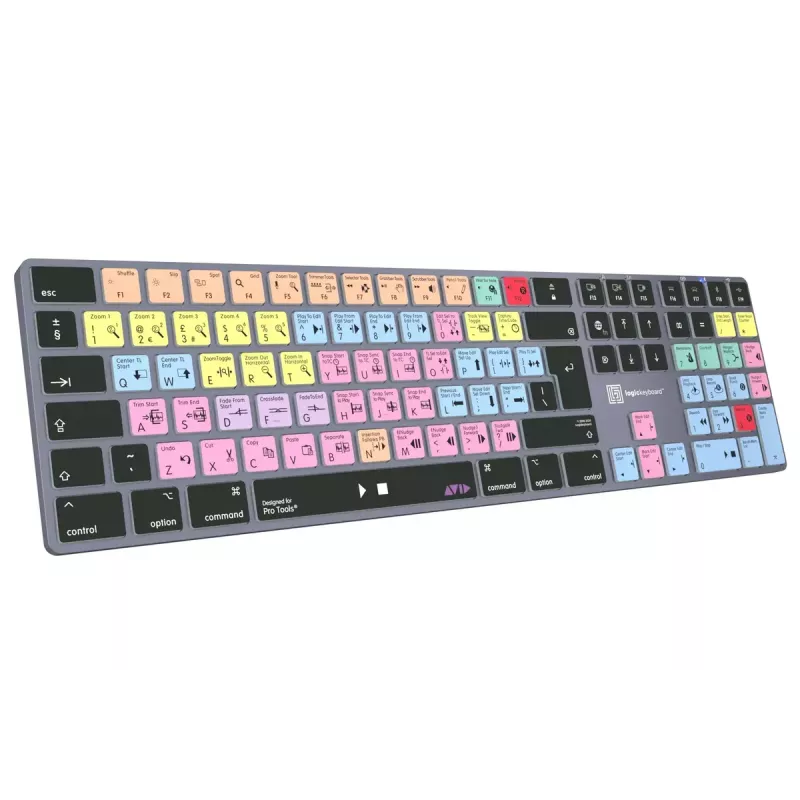 Logickeyboard LKB-PT-TM-UK klaviatuur kontor Bluetooth QWERTY inglise täissuuruses