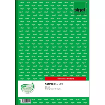 Business form Sigel SD006 Roheline A4 80 lehte