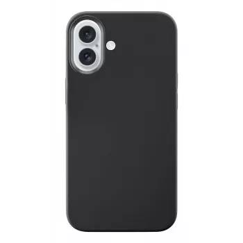 Cellularline Sensation - iPhone 16 pehme puutetundliku silikoonümbrisega kaitseümbris, kaas, Apple, iPhone 16, 15,5 cm (6,1 inch), must