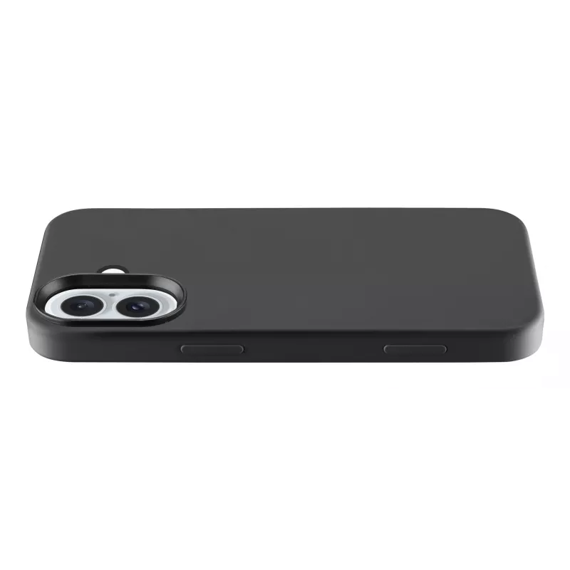 Cellularline Sensation - iPhone 16 pehme puutetundliku silikoonümbrisega kaitseümbris, kaas, Apple, iPhone 16, 15,5 cm (6,1 inch), must