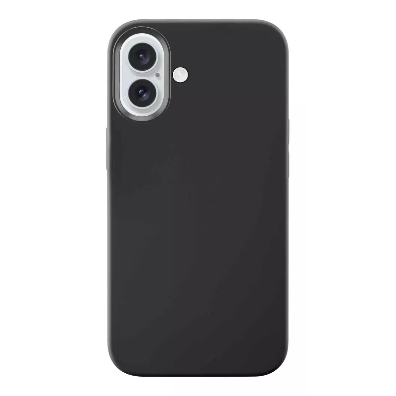 Cellularline Sensation - iPhone 16 pehme puutetundliku silikoonümbrisega kaitseümbris, kaas, Apple, iPhone 16, 15,5 cm (6,1 inch), must