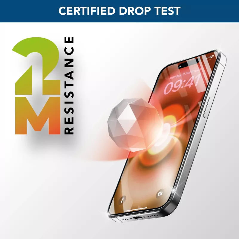 Cellularline Fortified Xtreme Glass – iPhone 16 ülitugev karastatud klaas tugevdatud servadega, lihtne paigaldada ja ülivastupidav