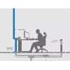 Kaablikorraldaja Bachmann Desk kaabel Eater must, 1 m pikkus, 1 tk