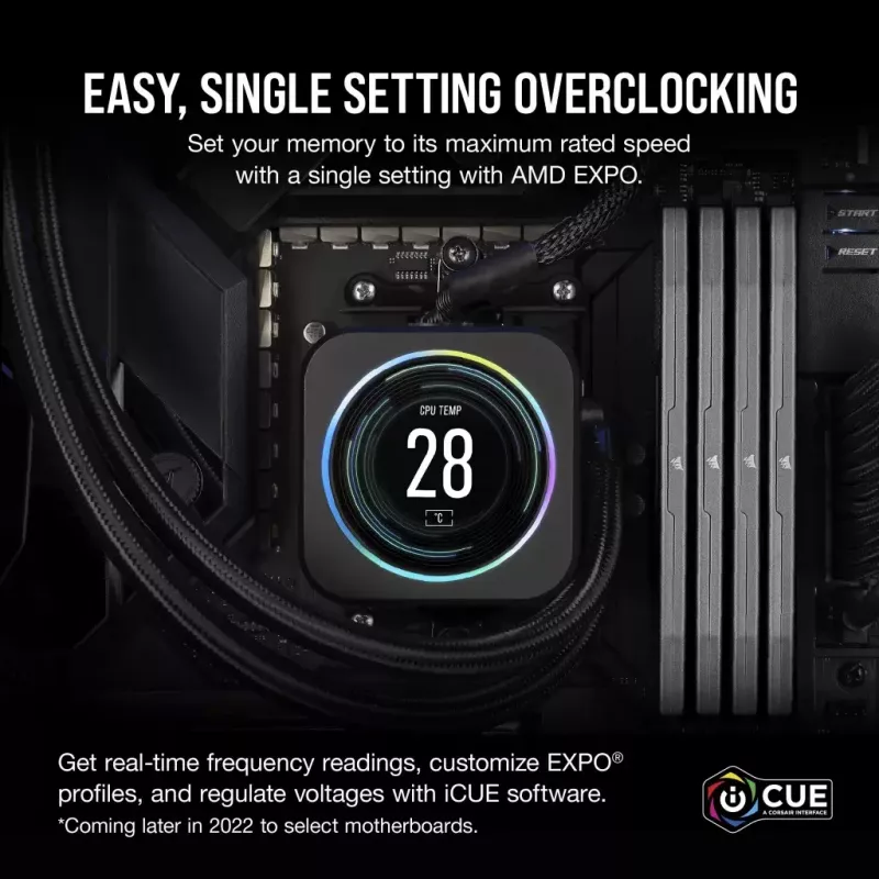 Corsair Vengeance, DDR5-6400, CL32, AMD EXPO + Intel XMP 3.0 - 32 GB Dual-Kit, grau