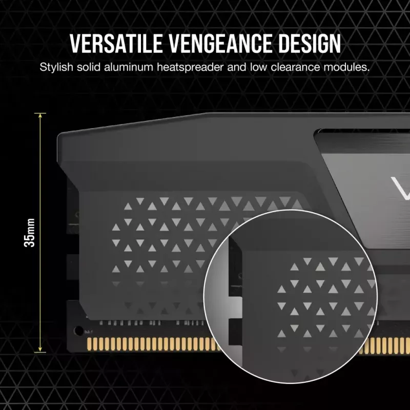Corsair Vengeance, DDR5-6400, CL32, AMD EXPO + Intel XMP 3.0 - 32 GB Dual-Kit, grau