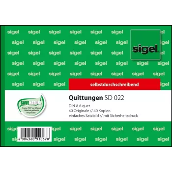 Ärivorm Sigel SD022 roheline A6 Q