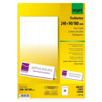 Isekleepumata printerisildid Sigel DP050