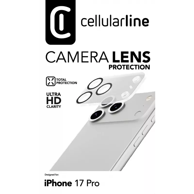 Cellularline Camera Lens - iPhone 17 Pro kaamera kaitse