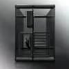 RAIJINTEK Paean lauaarvuti korpus — must läbipaistev, ATX/Micro-ATX/Mini-ITX, 4x USB 3.2 Gen1, 3x3,5 tolli + 3x2,5 tolli pesa