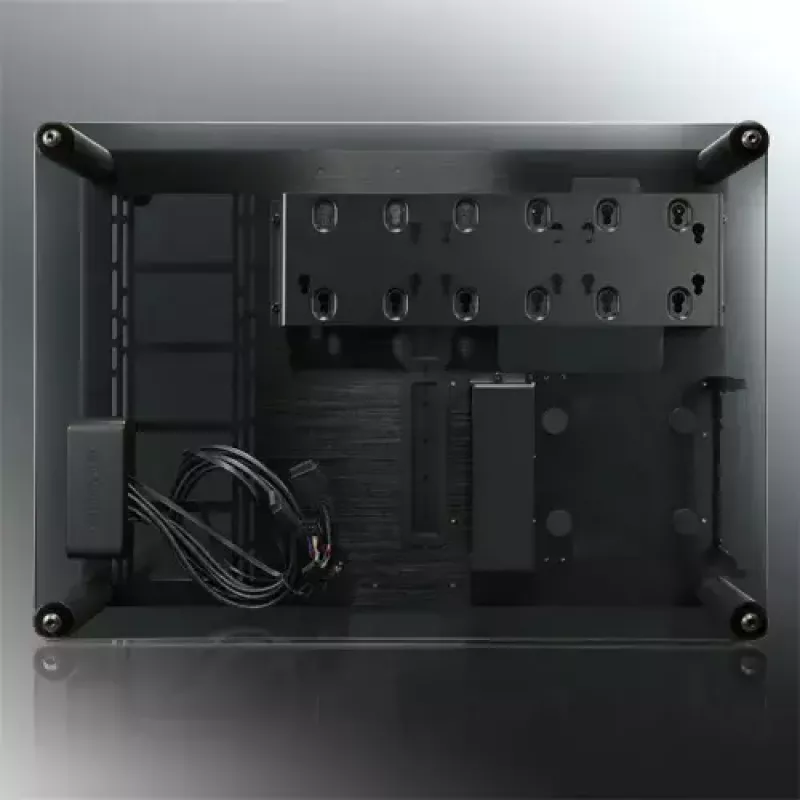 RAIJINTEK Paean lauaarvuti korpus — must läbipaistev, ATX/Micro-ATX/Mini-ITX, 4x USB 3.2 Gen1, 3x3,5 tolli + 3x2,5 tolli pesa